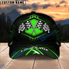 Racing Checkered Flag Personalized Name Cap – Red Metallic Honeycomb Custom Classic Baseball Cap