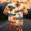 Bluejose Personalized Car Classic Muscle Car Tropical Sunset Hawaiian Shirt