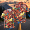 Bluejose Retro Muscle Car Hawaiian Shirt