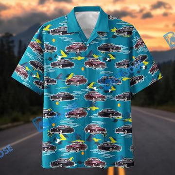 Bluejose Custom Car Classic Mercury Coupe Tropical Hawaiian Shirt