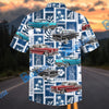 Bluejose Custom Car Retro Chevy Bel Air Aloha Shirt