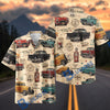 Bluejose Vintage Route 66 Classic Cars “Life Is a Highway” Hawaiian Shirt
