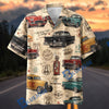 Bluejose Vintage Route 66 Classic Cars “Life Is a Highway” Hawaiian Shirt