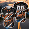 Bluejose Personalized Racing Crew Baseball Jersey – Custom Name & Number Sports Shirt