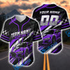 Bluejose Personalized Racing Crew Baseball Jersey – Custom Name & Number Sports Shirt