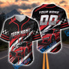 Bluejose Personalized Racing Crew Baseball Jersey – Custom Name & Number Sports Shirt