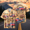 Bluejose Personalized Car Route 66 Centennial Classic Muscle Car Hawaiian Shirt