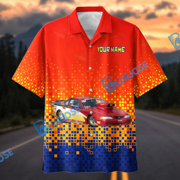 Bluejose Personalized “I Don’t Chase Trends, I Drive Legends” Drag Racing Car Hawaiian Shirt