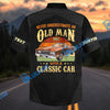 Bluejose Personalized Never Underestimate an Old Man Born in 1965 with a Classic Car Hawaiian Shirt