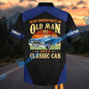 Bluejose Personalized Never Underestimate an Old Man Born in 1965 with a Classic Car Hawaiian Shirt