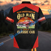 Bluejose Personalized Never Underestimate an Old Man Born in 1965 with a Classic Car Hawaiian Shirt