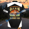 Bluejose Personalized Never Underestimate an Old Man Born in 1965 with a Classic Car Hawaiian Shirt
