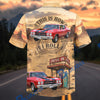 Bluejose Personalized Car Route 66 Centennial Classic Muscle Car Hawaiian Shirt