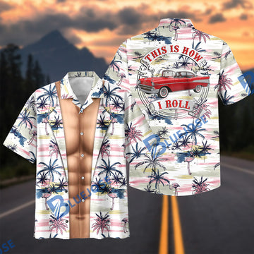 Bluejose Funny Hairy Muscular Body - Personalized Car Photo Shirt