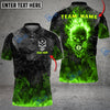 BlueJose Billiards Ball 8 Flame Skull From Hell  Personalized Name Shirt (4 Colors)