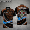 BlueJose Darts Black Flames Of Hell Personalized Name, Team Name Shirt ( 6 Colors)