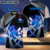 BlueJose Flame Bowling And Pins Tornado Pattern Customized Name 3D Shirt (4 Colors), Personalized Shirts For Bowling Players