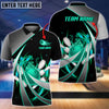 BlueJose Flame Bowling And Pins Tornado Pattern Customized Name 3D Shirt (4 Colors), Personalized Shirts For Bowling Players