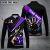 BlueJose Bowling And Pins Premium Multicolor Customized Name 3D Shirt (4 Colors), Personalized Shirts For Bowling Players