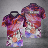 BlueJose Bowling And Pins Art Of Painting Multicolor Customized Name 3D Shirt (4 Colors)