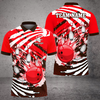 BlueJose Bowling And Pins Skull Hand Pattern Customized Name 3D Shirt (6 Colors)
