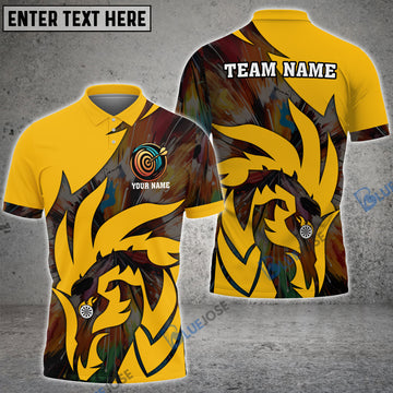 BlueJose Dragon Pattern Personalized Name, Team Name 3D Shirt (5 Colors)