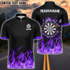 BlueJose Fire Dartboard Personalized Name, Team Name Shirt (4 Colors)