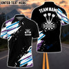 BlueJose Blue And Black Darts Personalized Name, Team Name Shirt