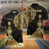 BlueJose Bowling And Pins Aztec Sun Customized Name 3D Shirt ( 6 Colors)