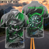 BlueJose Green Skull Dartboard Personalized Name Shirt