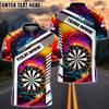 BlueJose Rainbow Dartboard Personalized Name Shirt