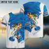 BlueJose Bass Fishing Blue Water Custom Name Shirts