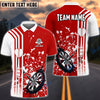 BlueJose Ink Splatter Dart And Dartboard Personalized Name Shirt (4 Colors)