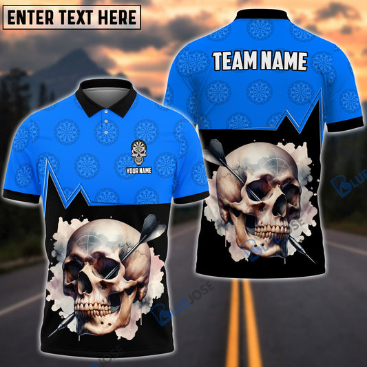 BlueJose Skull Dartboard Personalized Name, Team Name 3D Shirt (5 Colors)
