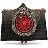 VikingStyle Hooded Blanket -Viking Jormungandr Symbol Midgard Serpent Child Of Loki Hooded Blanket A7