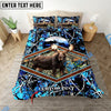 Bluejose Custom Text Moose Hunting Leather Camo Pattern Bedding Set 3D All Over Printed ( 4 Colors )