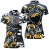 BlueJose Camo Navy Bowling Personalized All Over Printed Shirt For Women Personalized Shirts For Bowling Players