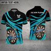 BlueJose Darts White Net Personalized Name, Team Name Shirt (4 Colors)