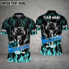 BlueJose Bowling And Pins Flaming Black Panther Customized Name 3D Shirt (6 Colors)