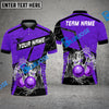BlueJose Bowling And Pins Water Splash Customized Name 3D Shirt ( 6 Colors)