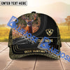 BlueJose Camouflage Deer Hunting Hexagon Pattern Personalized Name Cap ( 4 Colors )