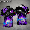 BlueJose Golf Fire Light Customized Name, Team Name 3D Shirts (6 Colors)