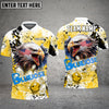 BlueJose Bowling And Pins Eagle American Flag Paint Pattern Customized Name Shirt (4 Colors)