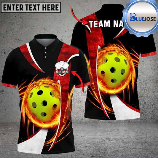 BlueJose Pickleball Wind Blade Personalized Name, Team Name Unisex Shirt (4 Colors)