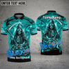 BlueJose Bowling And Pins Reaper Flame Customized Name 3D Shirt ( 6 Colors)