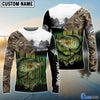 Bluejose Crappie Fishing Camo Freshwater Fish Customize Name 3D Hoodie