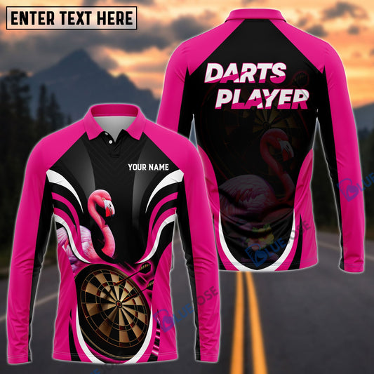 BlueJose Flamingo Darts Personalized Name, Team Name Shirt