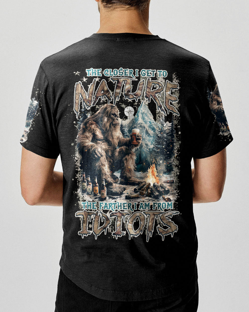 THE CLOSER I GET TO NATURE BIGFOOT ALL OVER PRINT - TLNZ0308241