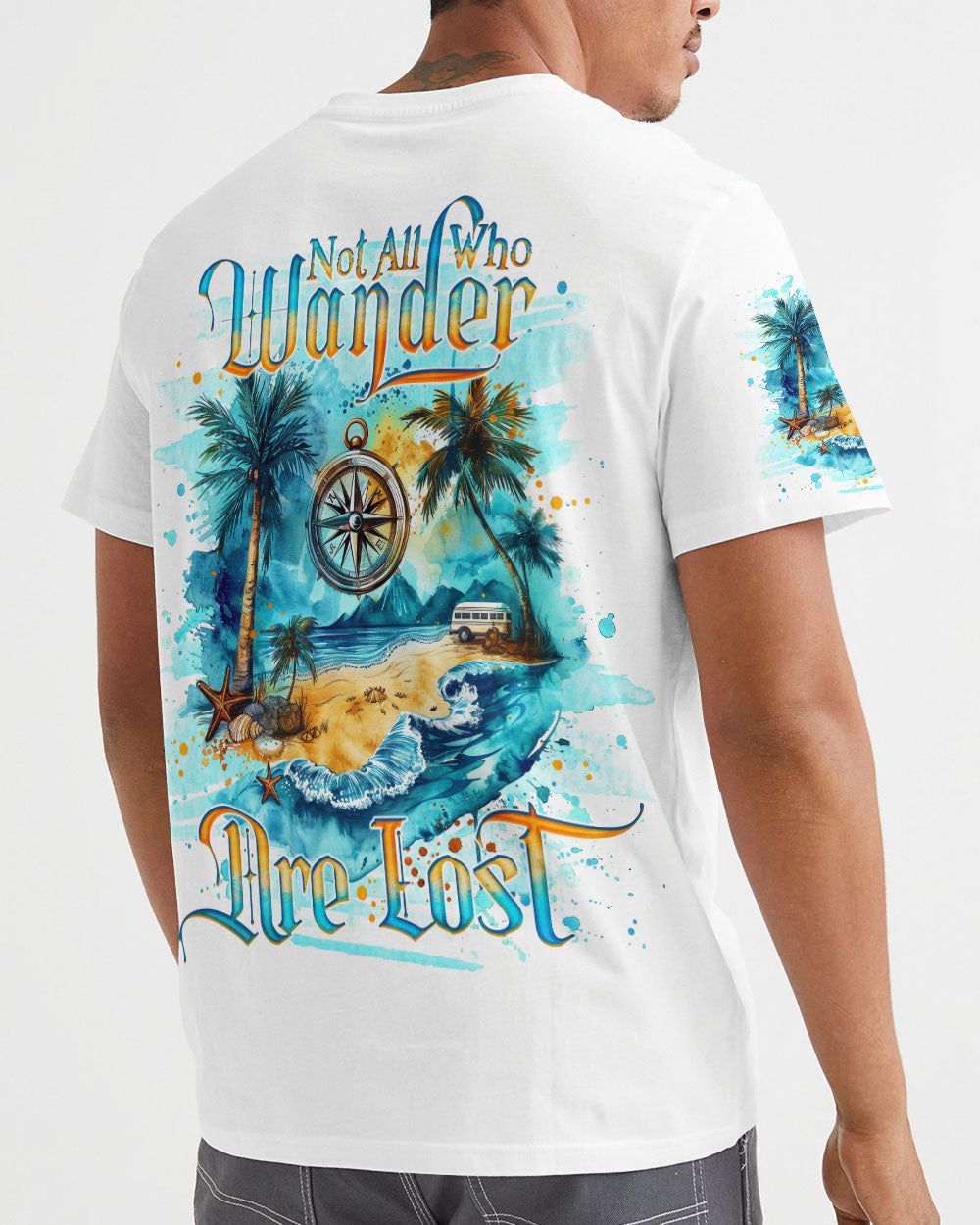 NOT ALL WHO WANDER ARE LOST COMPASS ALL OVER PRINT - TLNO3007243