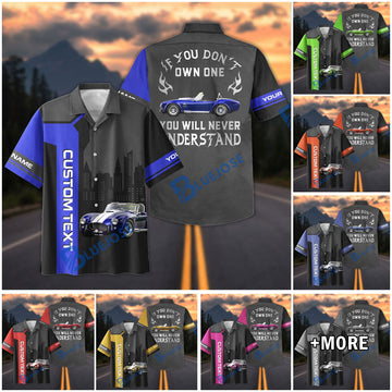 Bluejose Personalized Shelby Cobra Classic Car 3D Hawaiian Shirt